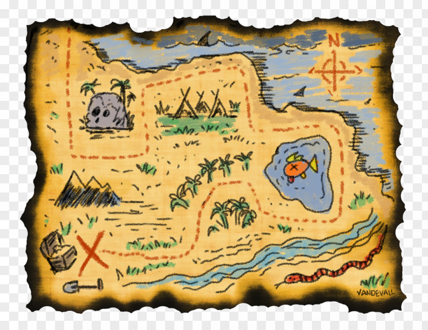 Pirate Map Treasure World Child PNG