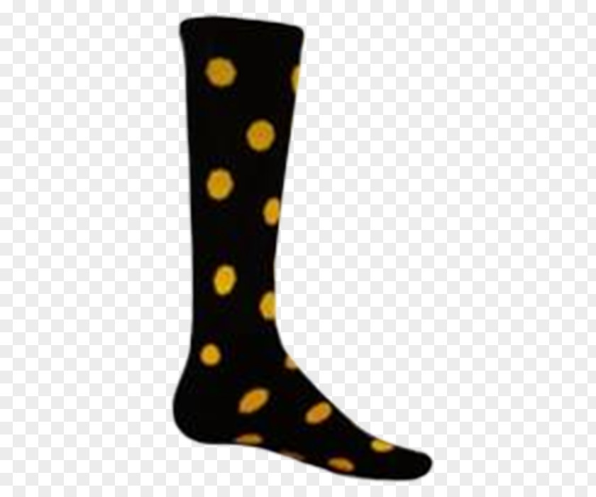Black Sock Knee Highs Sports Clothing Polka Dot PNG