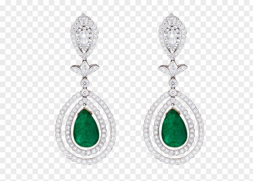 Emerald Earring Jewellery Diamond Gemstone PNG