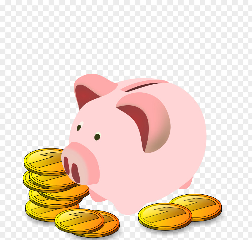Finance Cartoon Cliparts Piggy Bank Coin Clip Art PNG