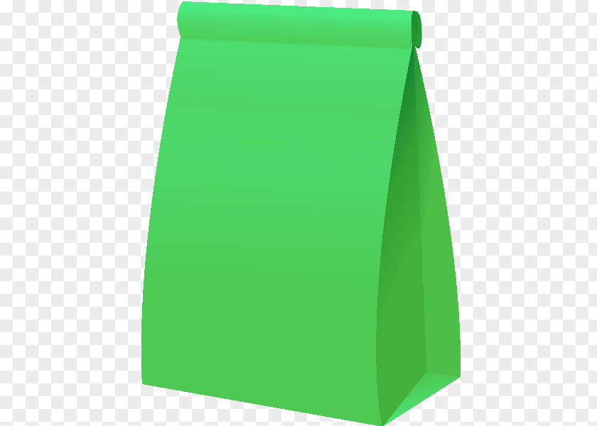 Paper Light Bag Green Kraft PNG