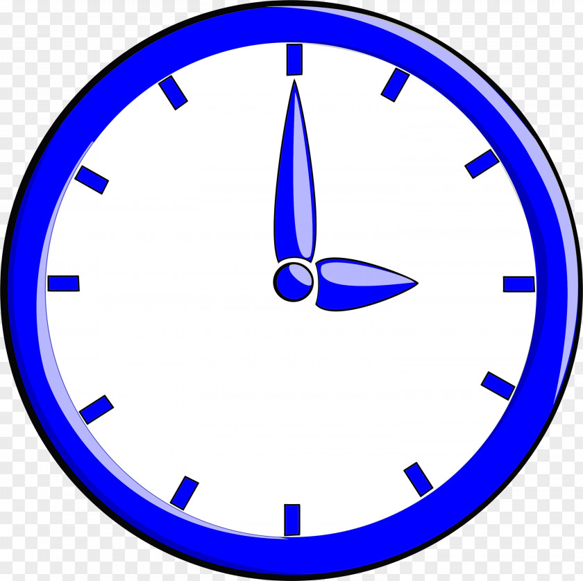 Symbol Electric Blue Clock Face PNG