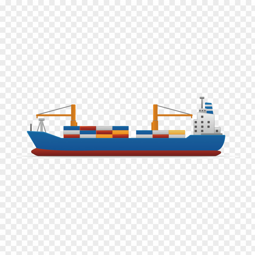 Vector Ship Freight Transport Cargo International Trade Forwarding Agency PNG