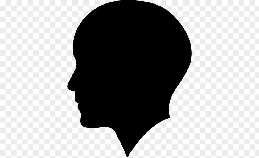 Bald Man Silhouette Face Female PNG