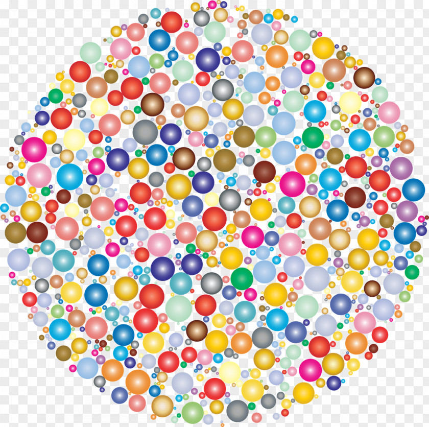 Colorful Circle Fractal Geometry Clip Art PNG