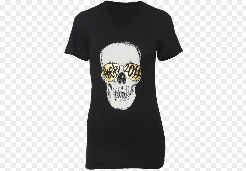 Gold Skull T-shirt Clothing Zavvi Sleeve Merchandising PNG