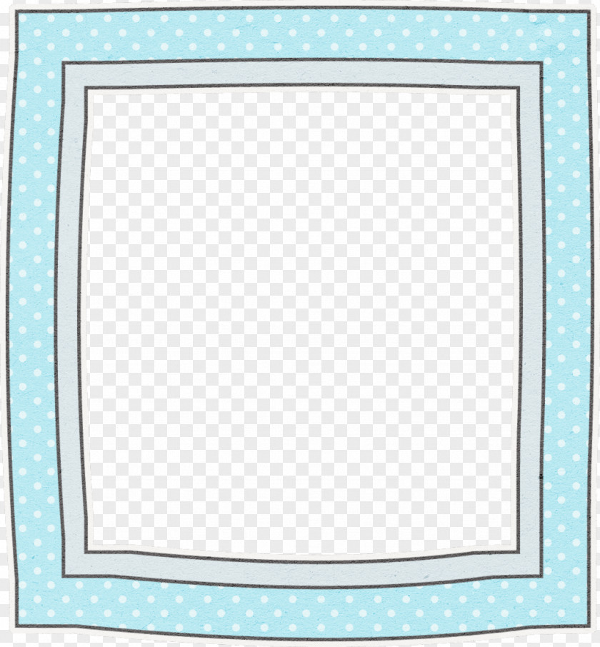 Light Blue Dotted Cartoon Hand Painted Square Frame Download Purple PNG