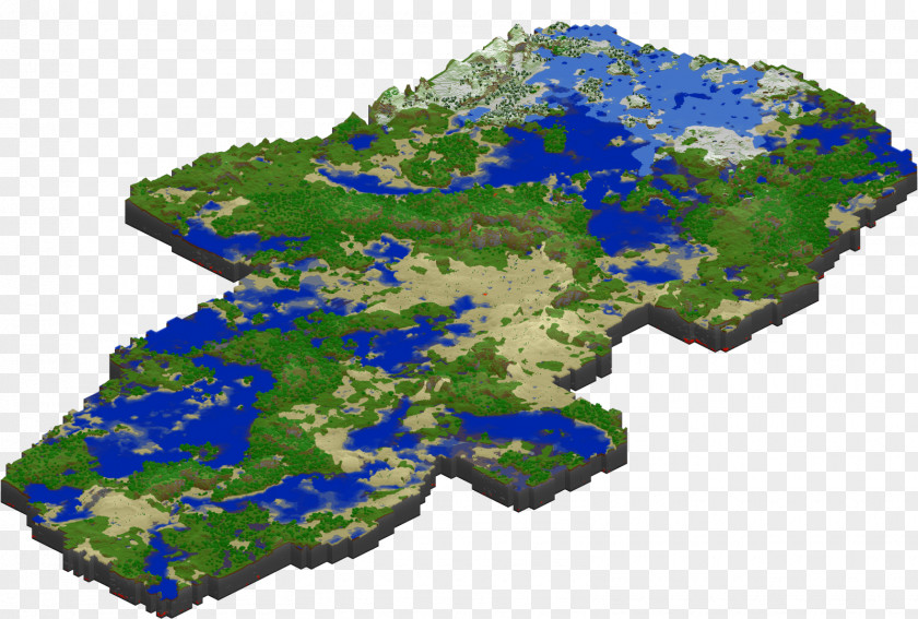 Minecraft World End Water Resources Map Biome Tree PNG