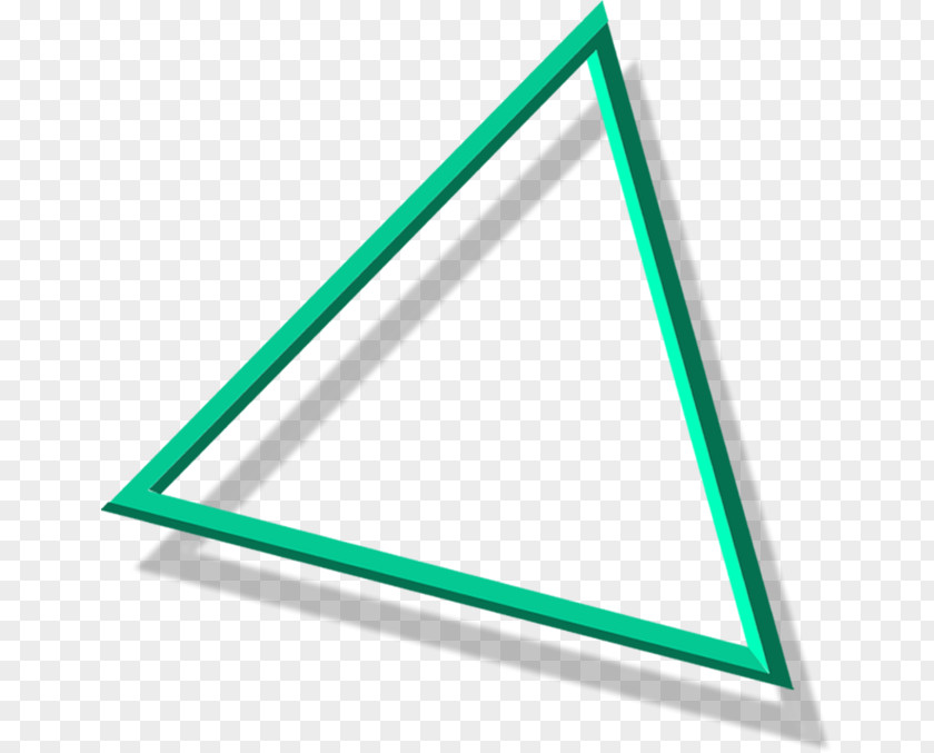 Triangle Decoration Green PNG
