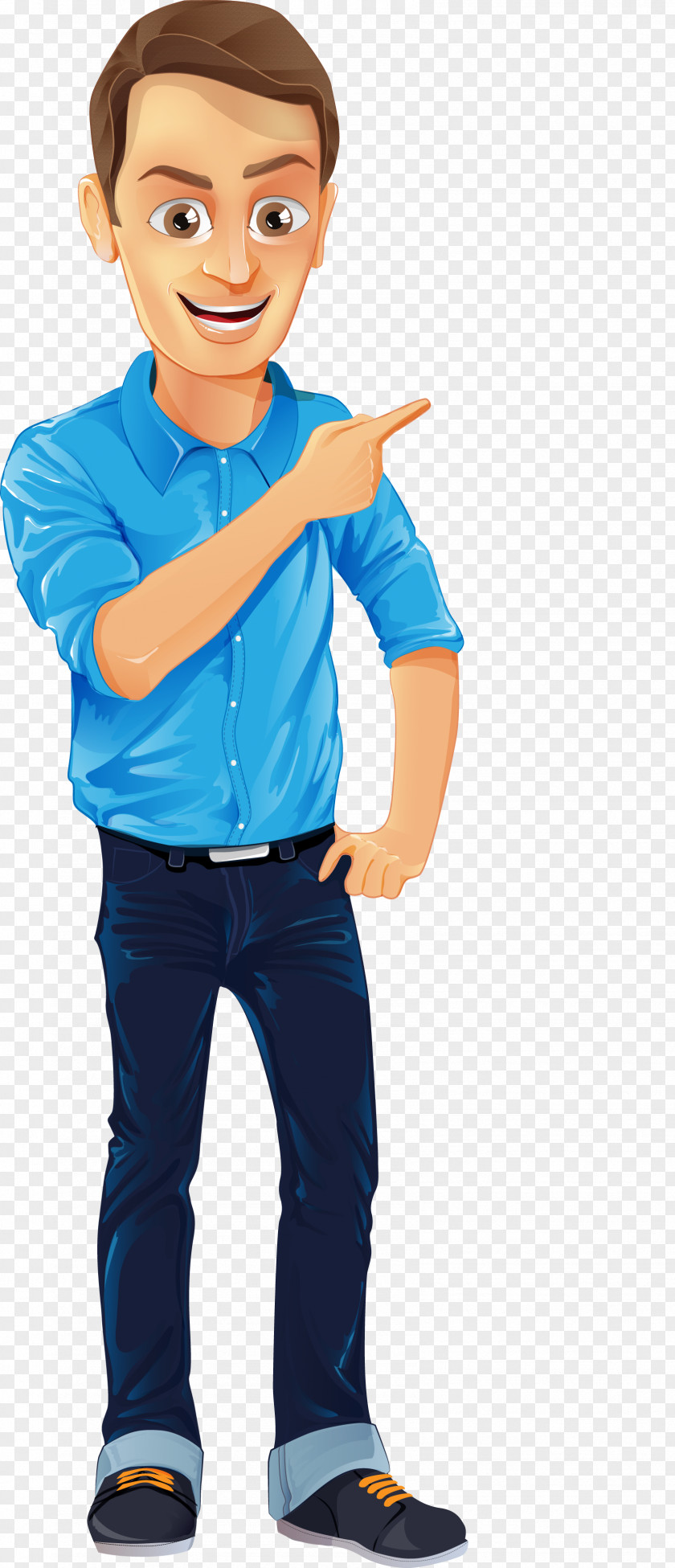 Businessman Male Character Cartoon PNG