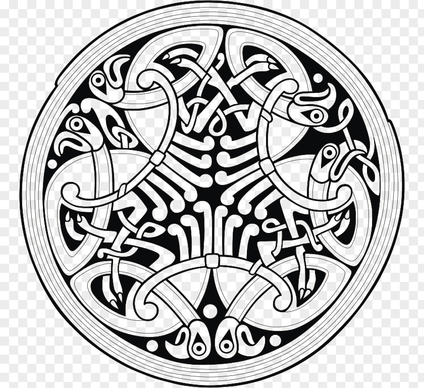 Design Celtic Knot Ornament Book Of Durrow Kells PNG