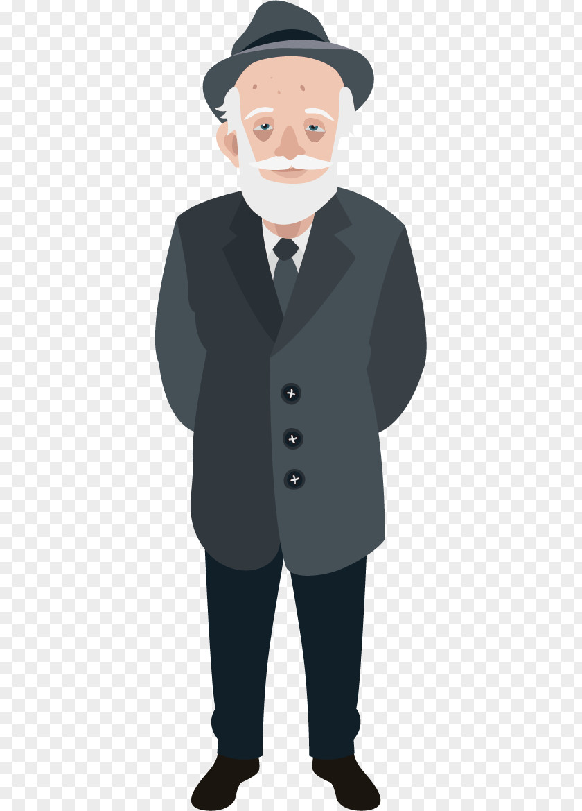 Old Man Winter Clothing Vector Material Age Illustration PNG