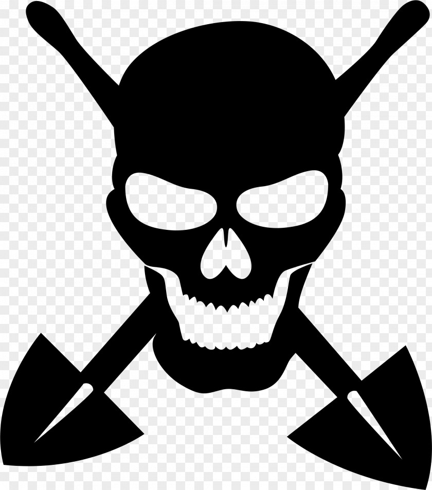 Skull Silhouette Drawing Clip Art PNG