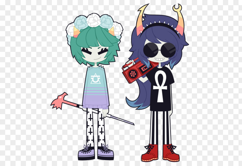 Peixes Family Cosplay Goth Subculture MS Paint Adventures Homestuck Drawing Pastel PNG