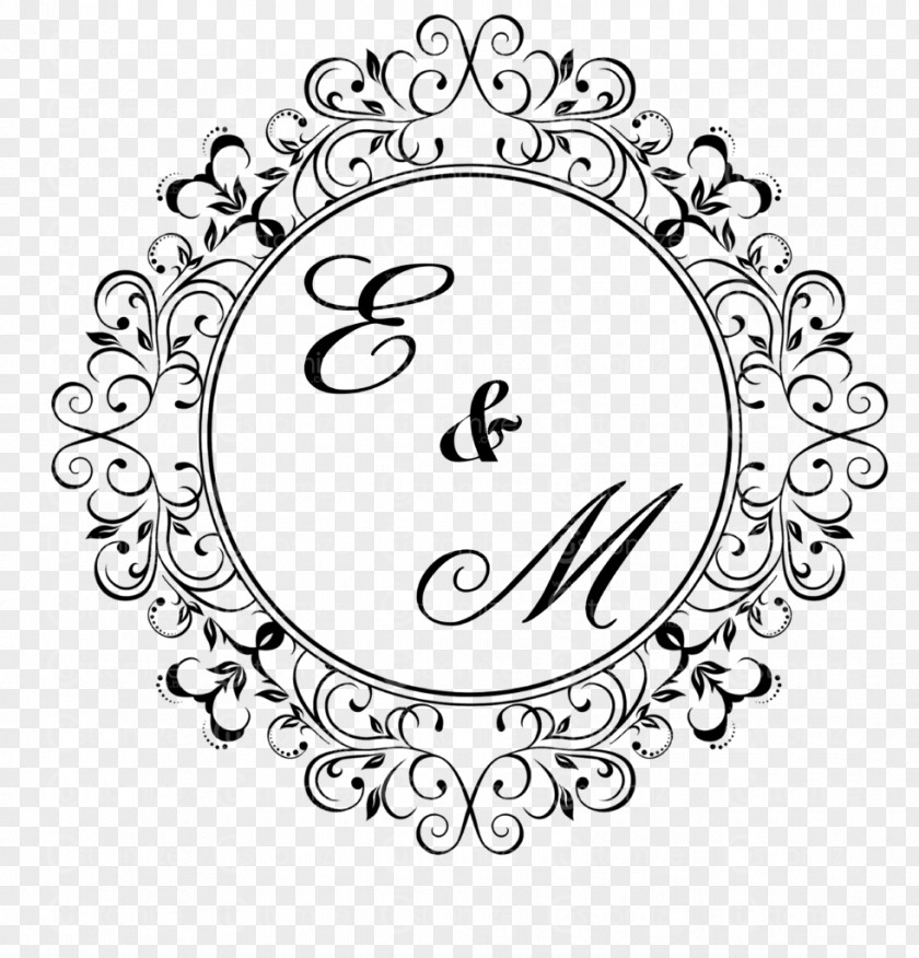 Photography Monogram Marriage PNG