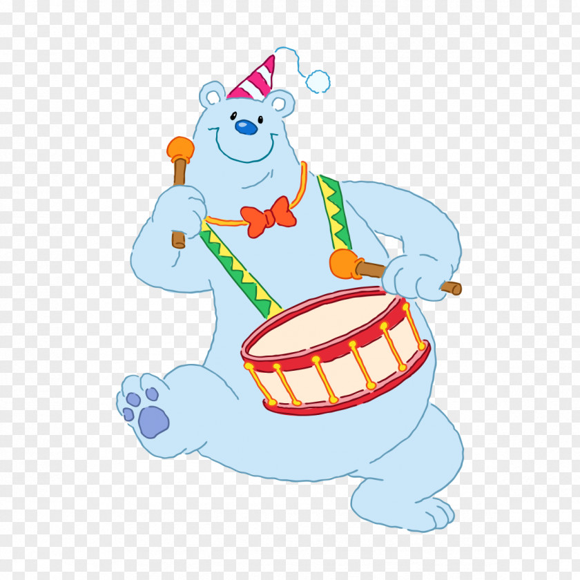Polar Bear Cartoon Santa Claus Musical Instrument Snowman Violin PNG