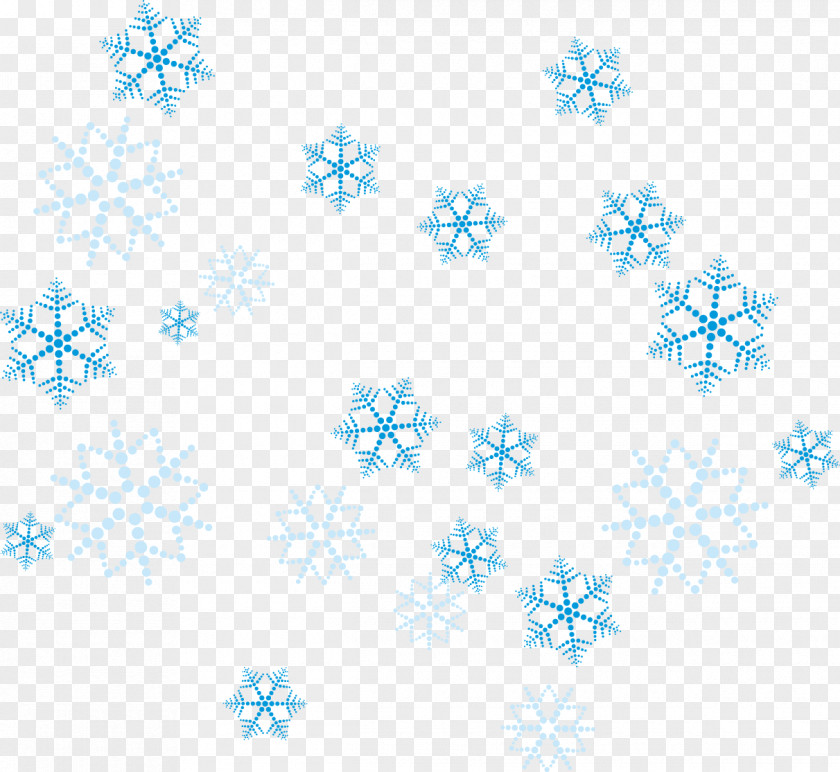 Winter Season Snowflake Crystal Hexagon Pattern PNG