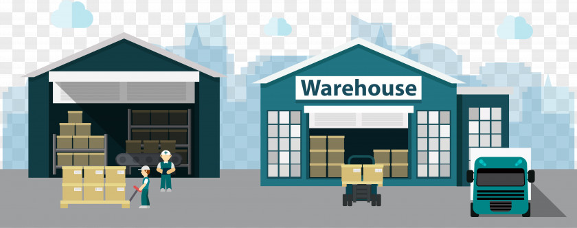 2017 Warehouse Logistics Creative Class Delivery Distribution PNG