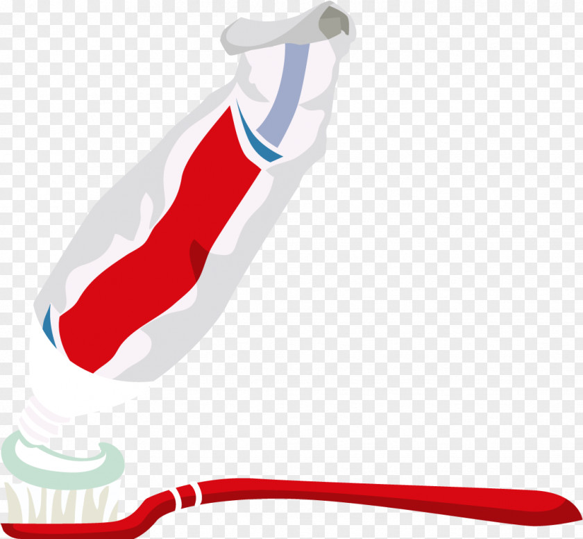 Vector Toothbrush Toothpaste Clip Art PNG