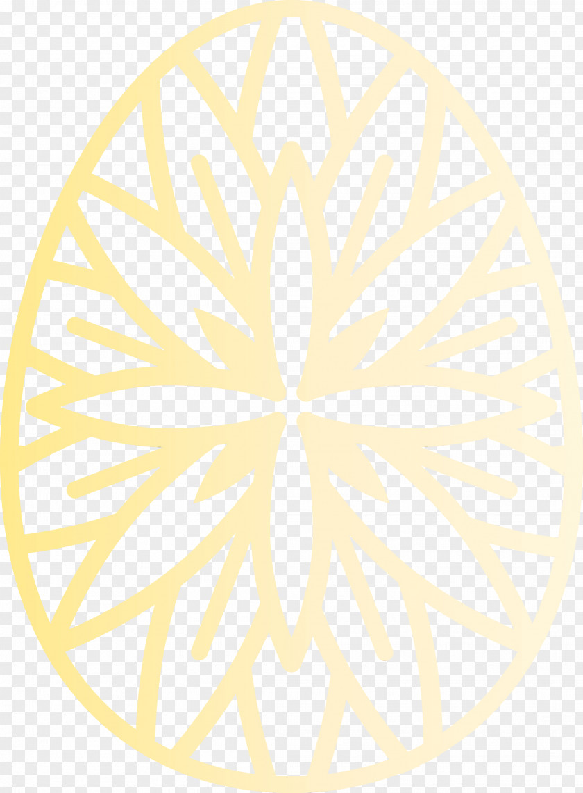 Yellow Circle Pattern Symmetry PNG