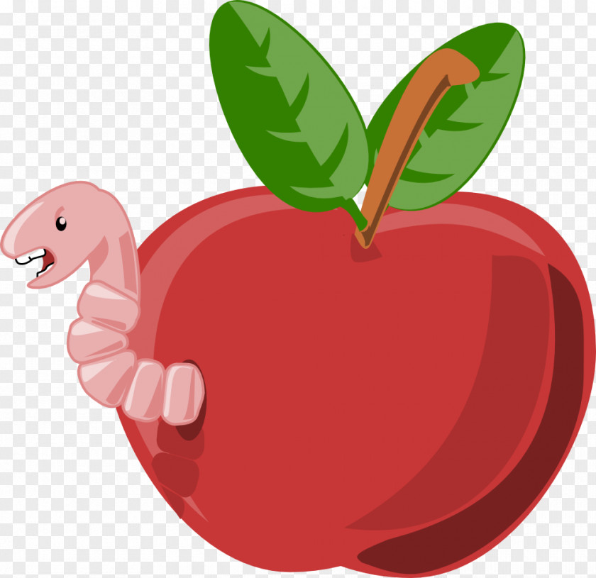 Apple Worm Cliparts Cartoon Clip Art PNG