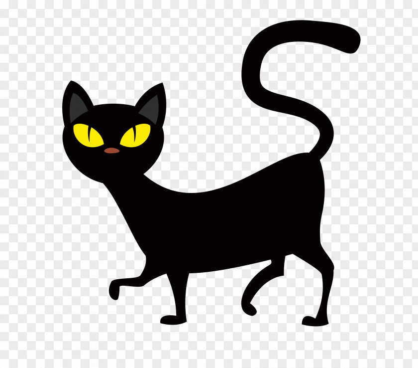 Black Cat T-shirt Halloween PNG