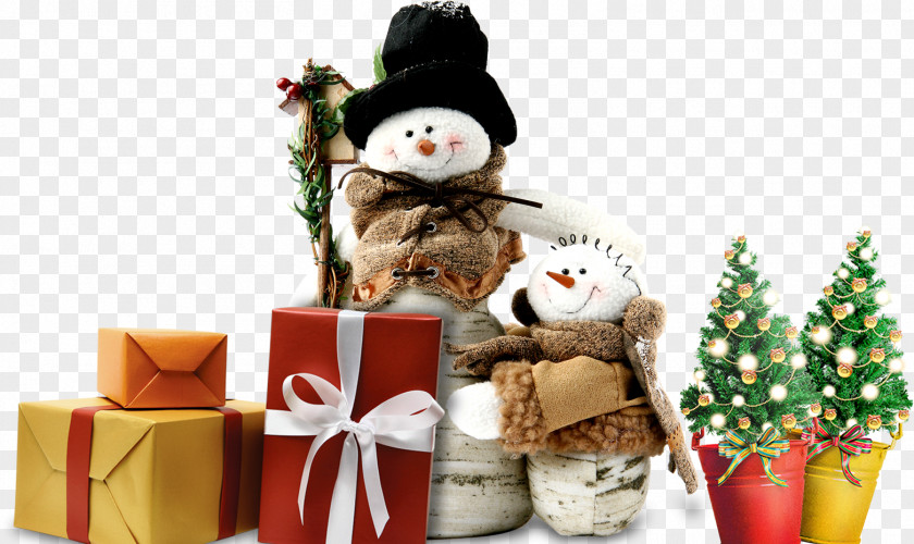 Christmas Snowman Tree Winter PNG