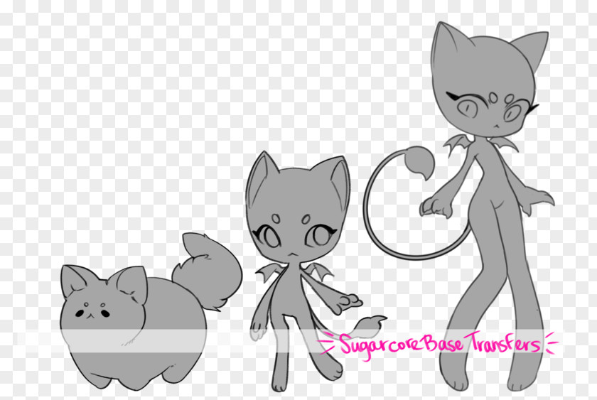 Kitten Whiskers Cat Cartoon Drawing PNG