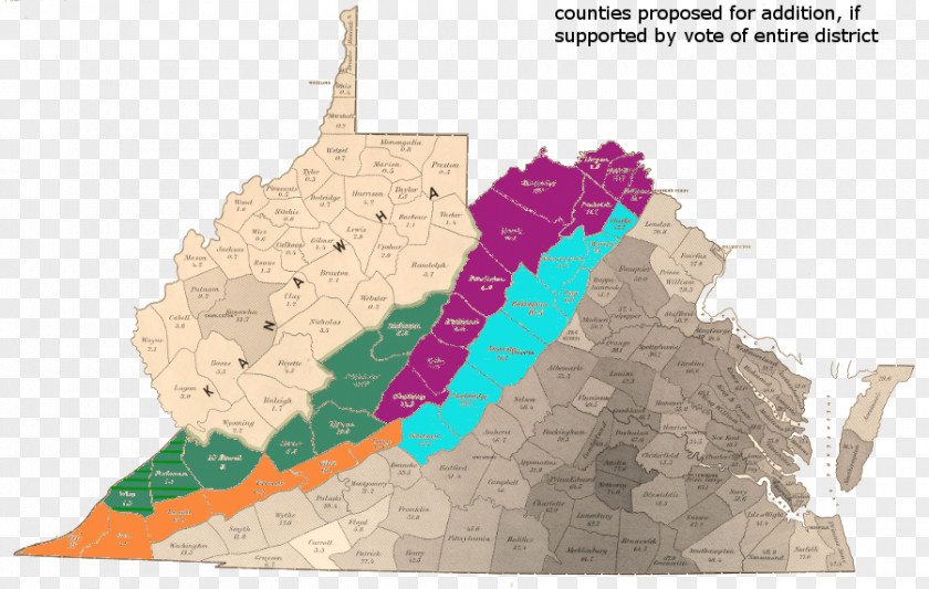 Map Wise County, Virginia Boone West American Civil War Constitutional Convention PNG