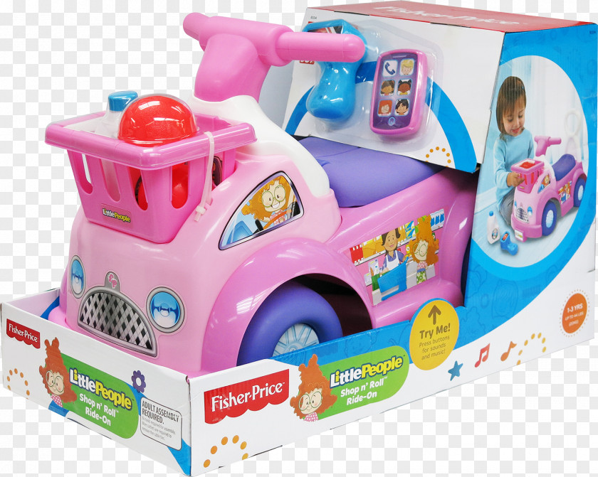 Toy Amazon.com Fisher-Price Little People Shop N Roll Ride-On PNG