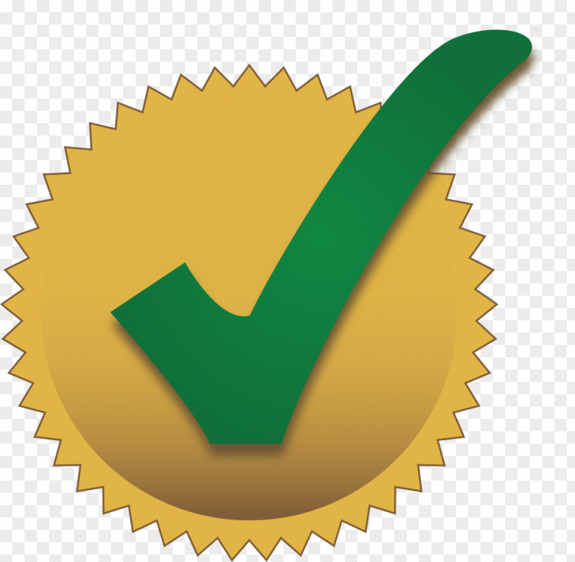 Gold Seal Certification Clip Art PNG