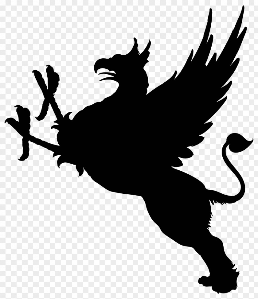 Griffin Silhouette Clip Art PNG