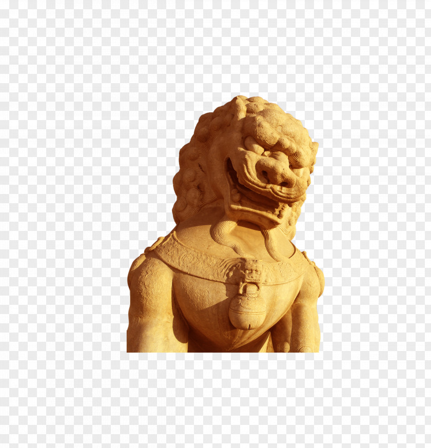 Lions Tiananmen Square Chinese Guardian Statue PNG