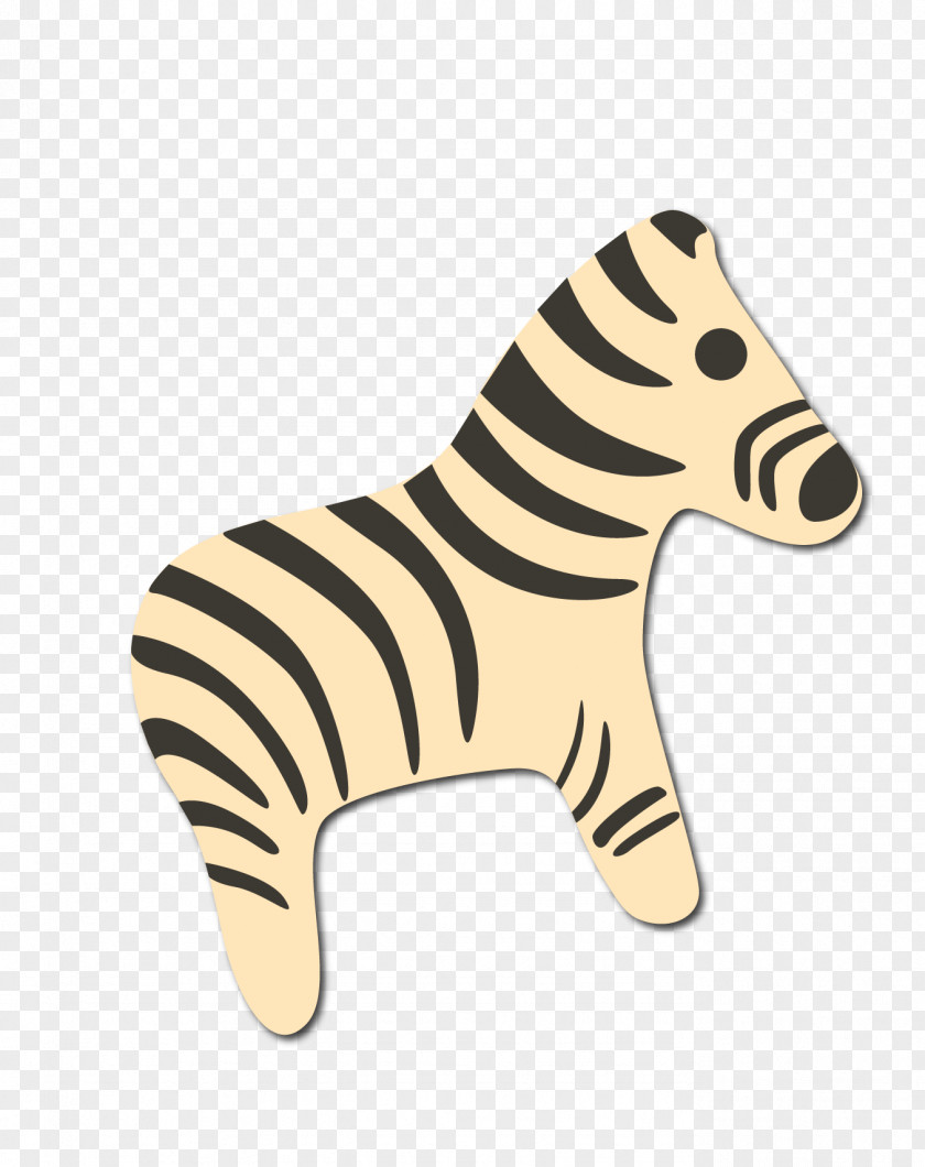 Vector Zebra Cartoon Illustration PNG