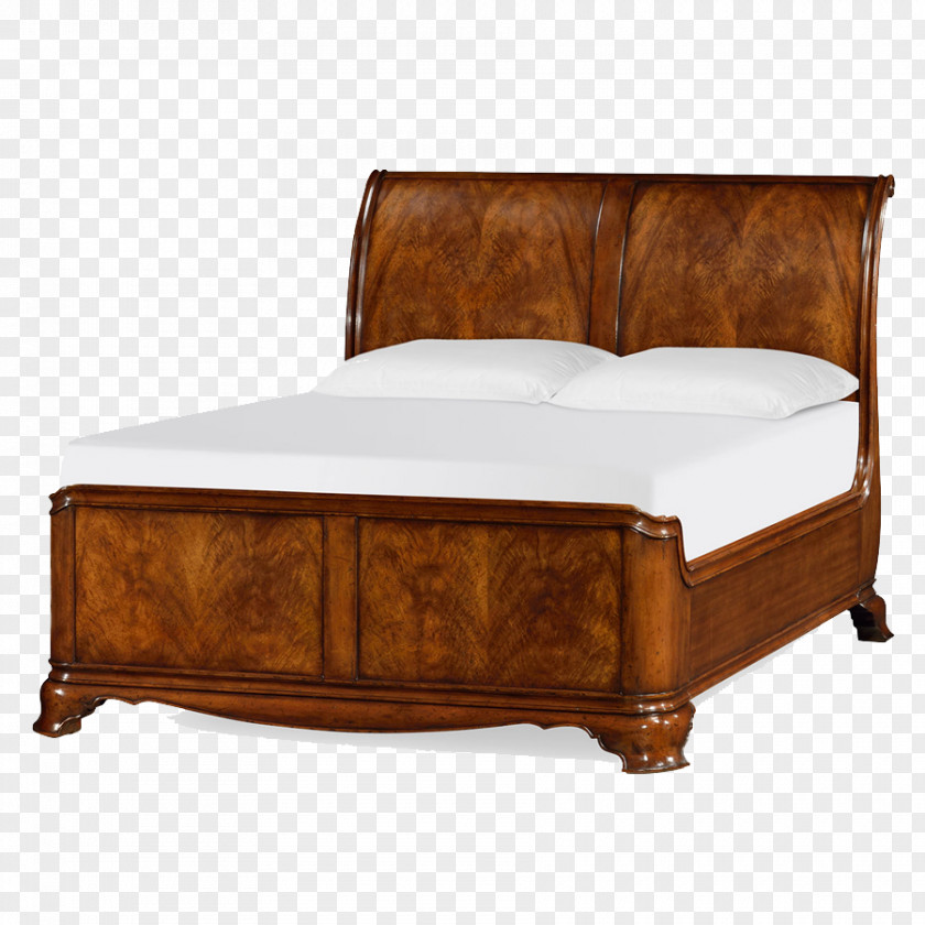 Bed Frame Sleigh Art Deco Furniture PNG