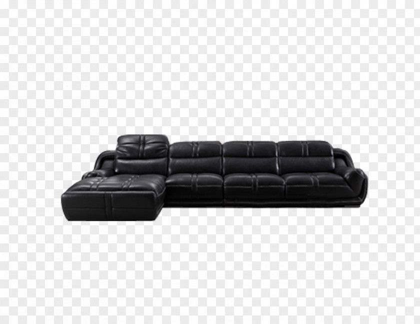Black Sofa Couch Download PNG