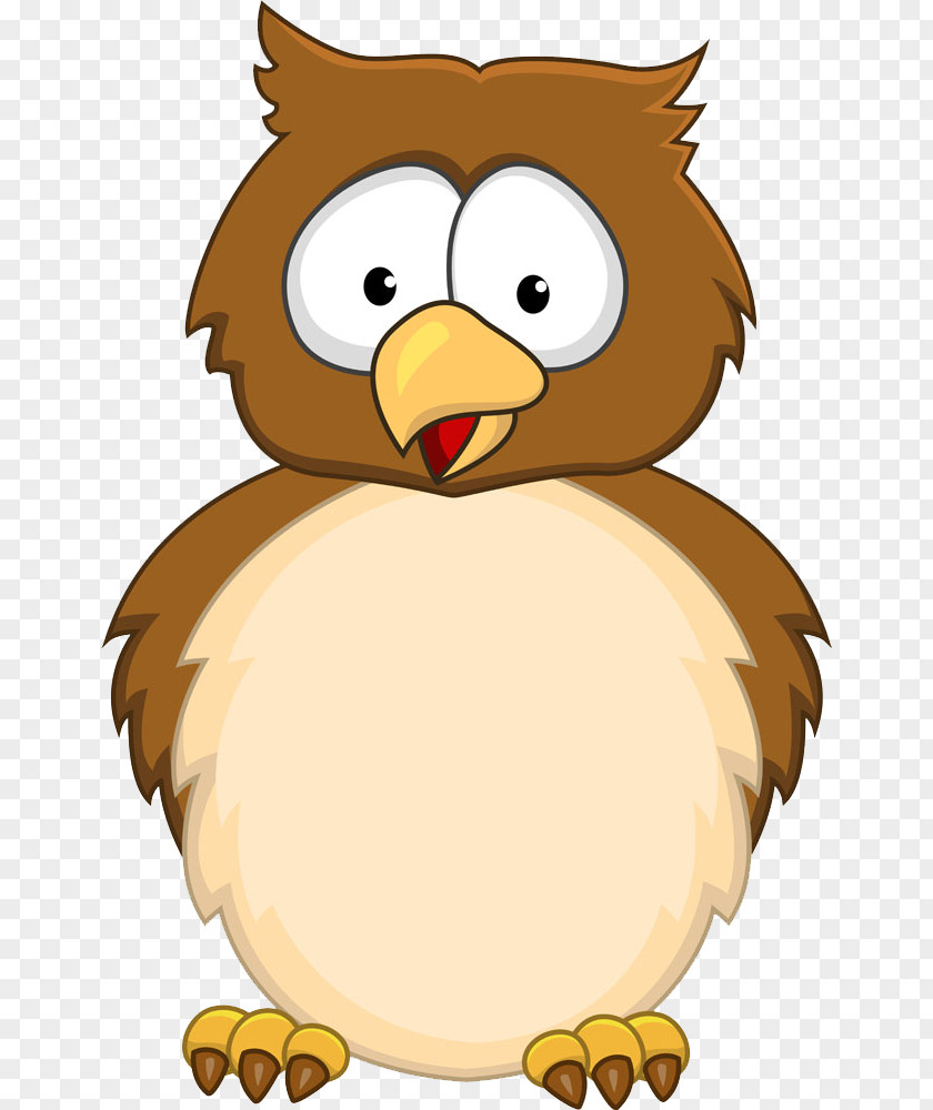 Cute Cartoon Owl Drawing Clip Art PNG