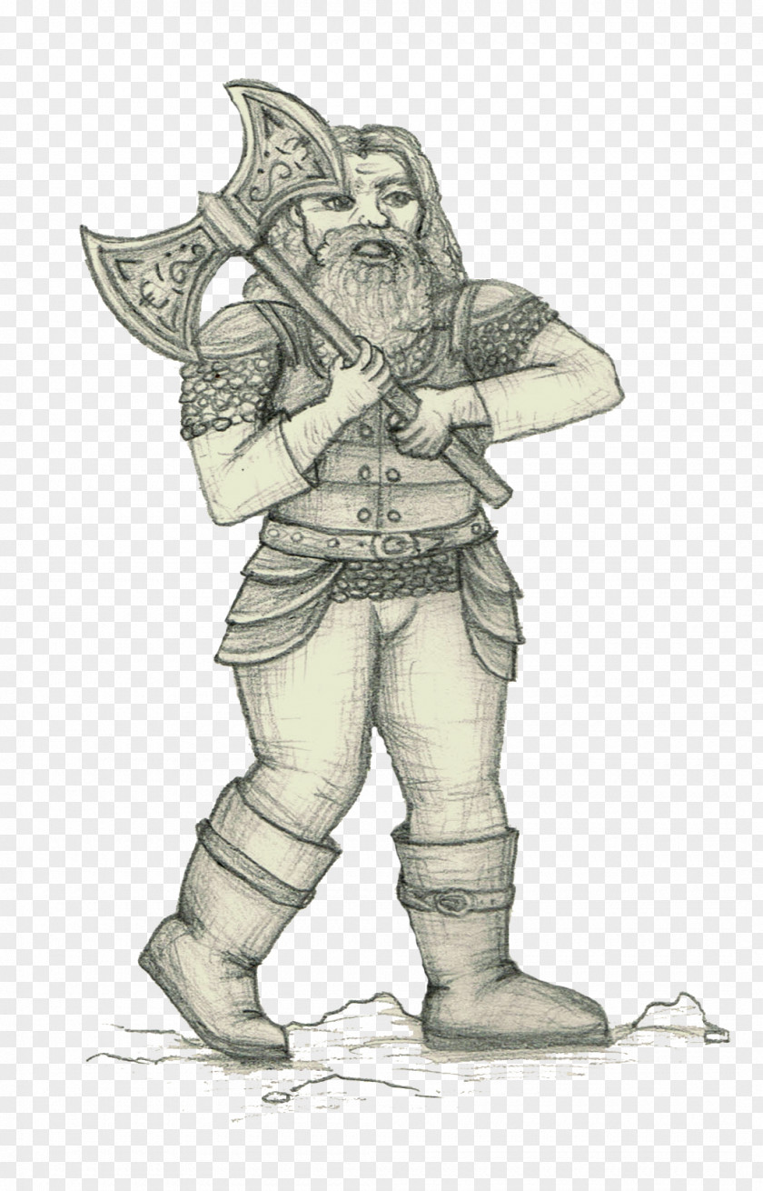 Dwarf Illustration Sketch Dungeons & Dragons Drawing Image PNG