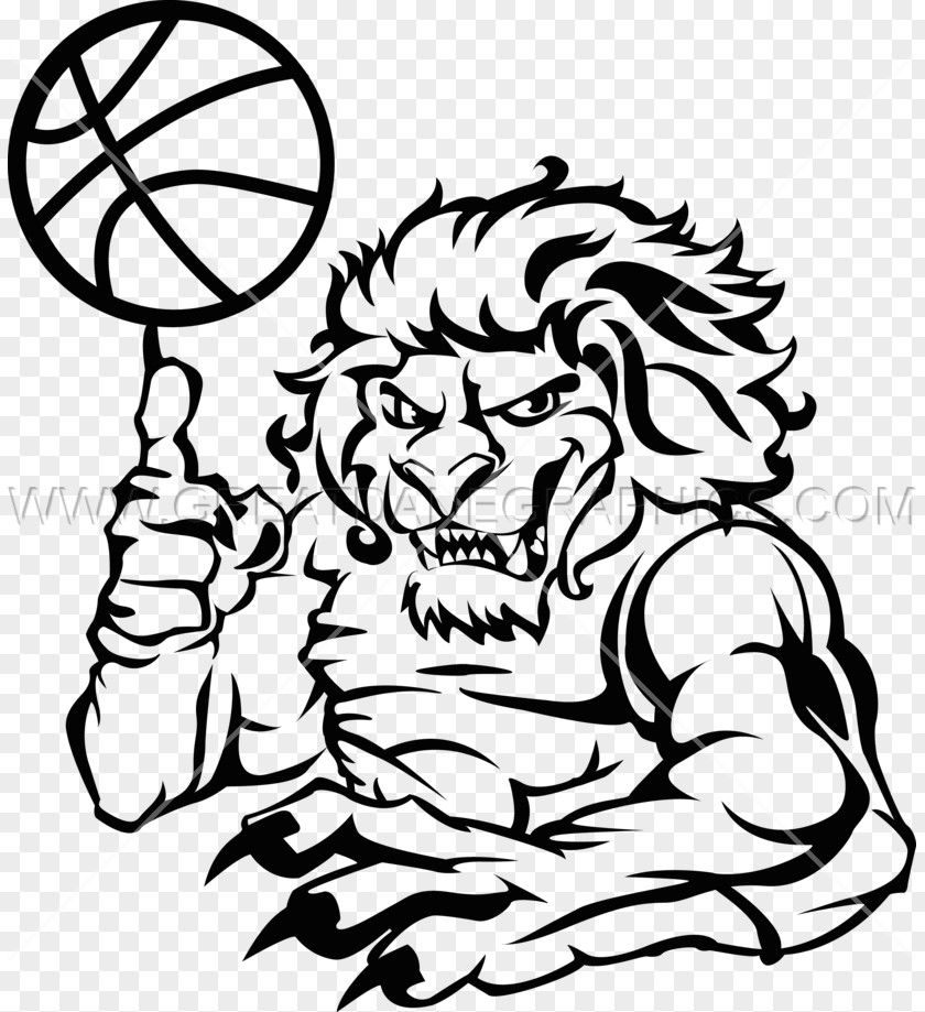 Lion Basketball Drawing Line Art Visual Arts PNG