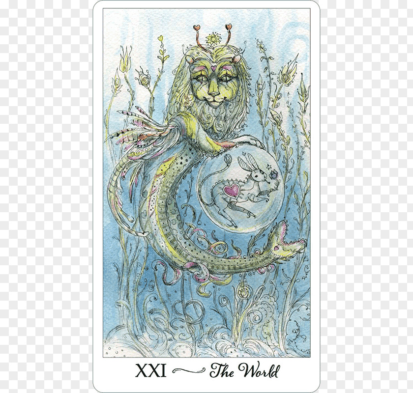 Merlion Drawing Paulina Tarot Divination The World Hermit PNG