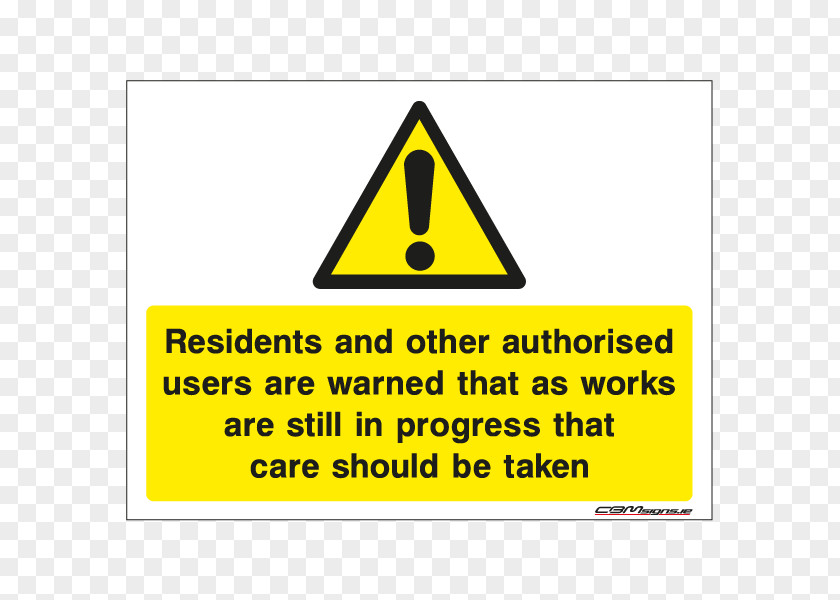 Traffic Sign Warning Hazard Symbol Sticker PNG