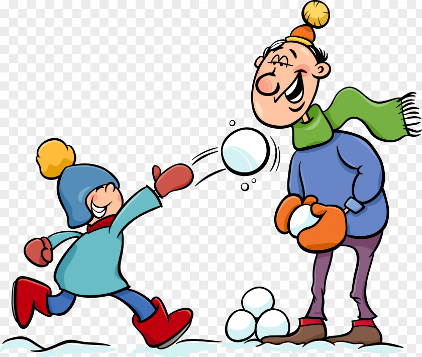 Snowball Fight Clip Art PNG