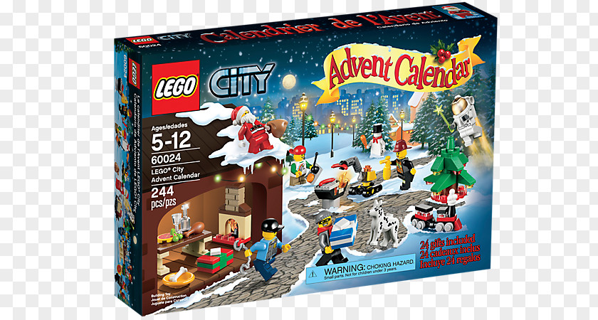 Advent Calendar LEGO 60024 City Lego Minifigure Calendars Toy PNG
