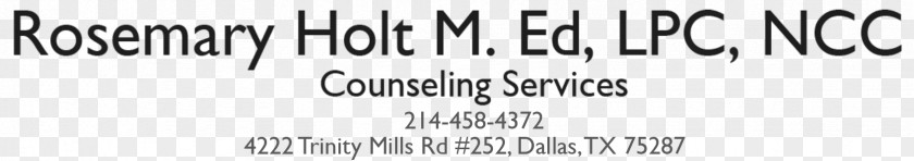 Counseling Psychology Rosemary Holt Mental Health Counselor Licensed Professional Therapy PNG