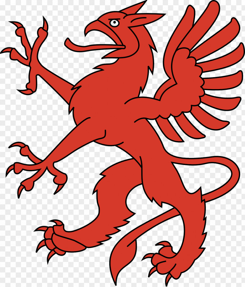 Creature Coat Of Arms Crest Griffin Dragon Clip Art PNG