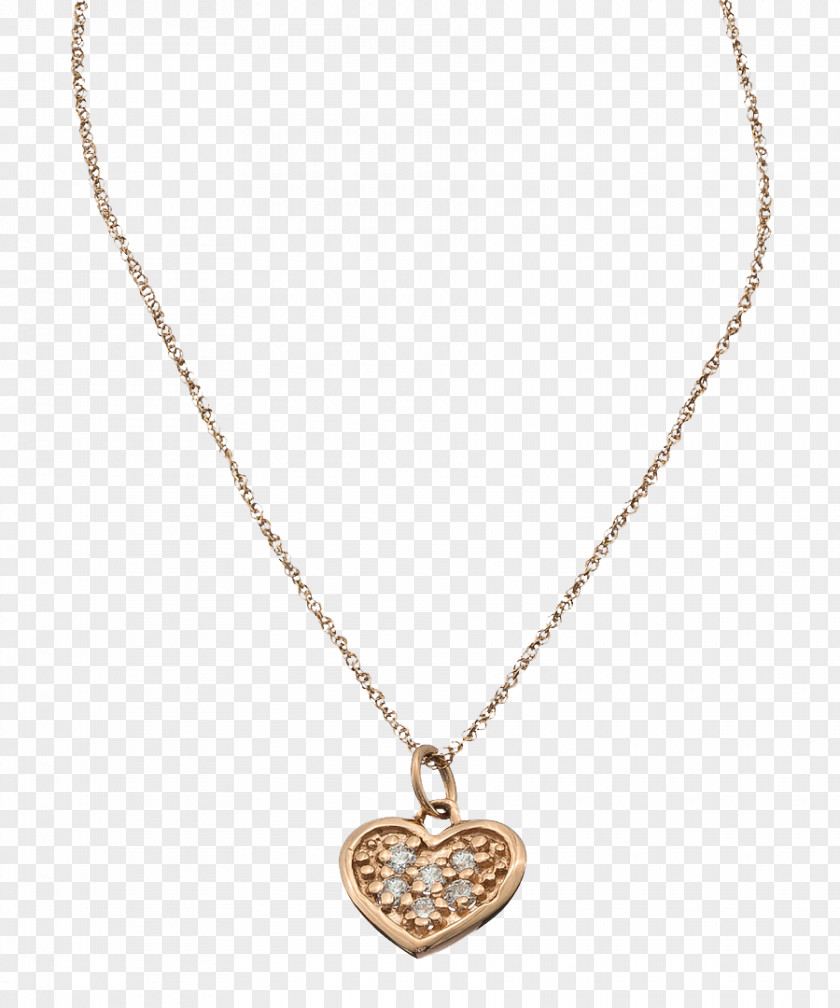 Gold Heart Necklace Jewellery Charms & Pendants Diamond PNG