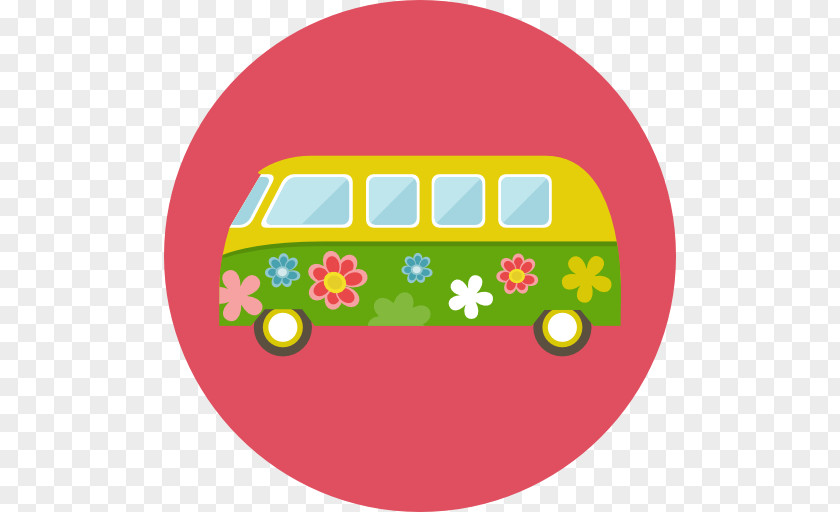 Hippie Van Car PNG
