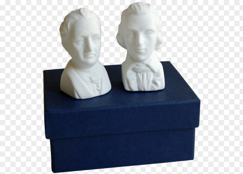 Kitchen Goethe–Schiller Monument Salt And Pepper Shakers Bust Faust PNG