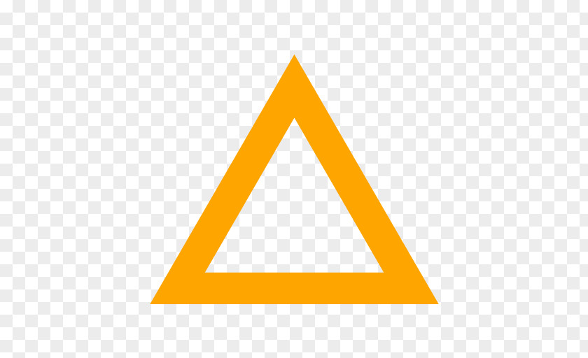 Orange Triangle Illustrator PNG