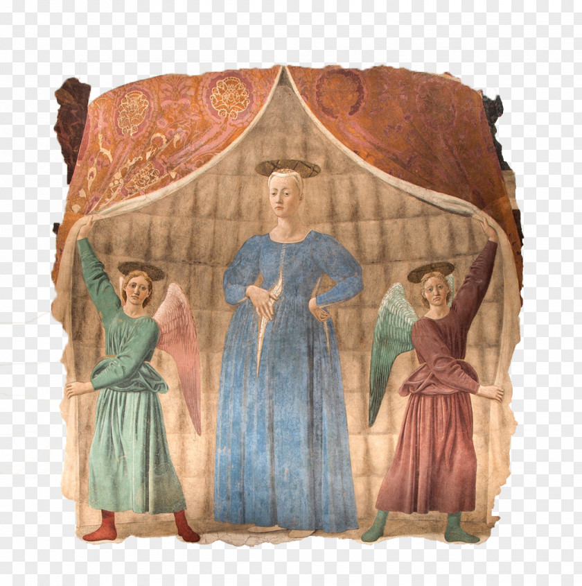 Painting Civic Museum Madonna Del Parto Renaissance The Origin Of Perspective PNG
